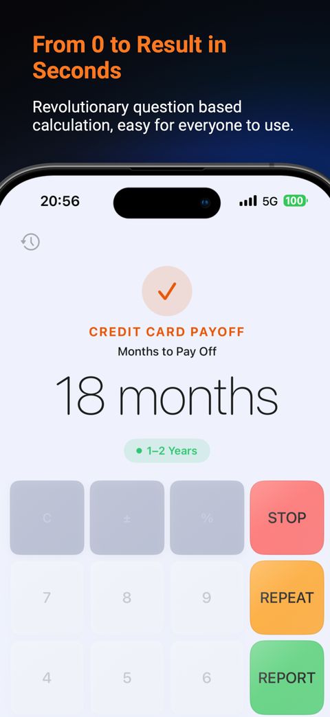 CueCalc im App Store — in Sekunden vom Start zum Ergebnis