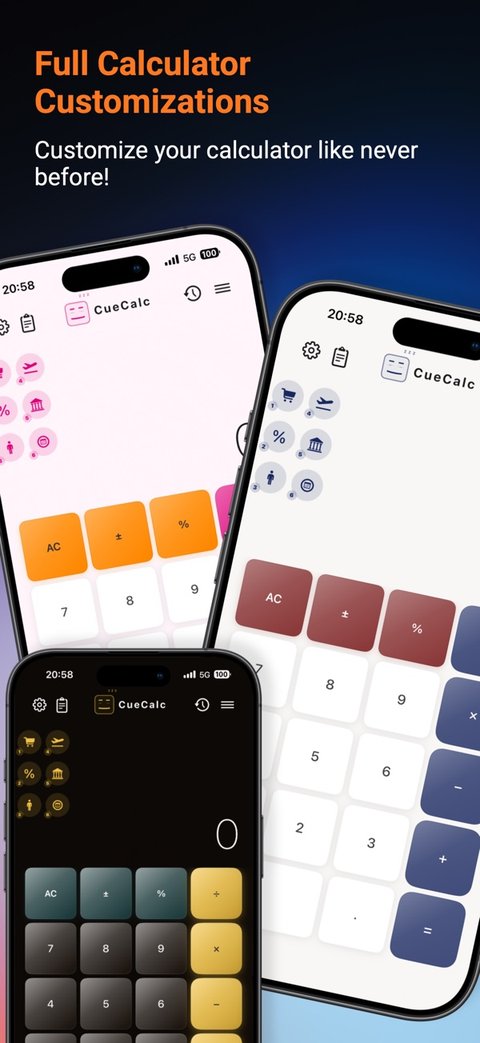 Themes and the rest of the settings.